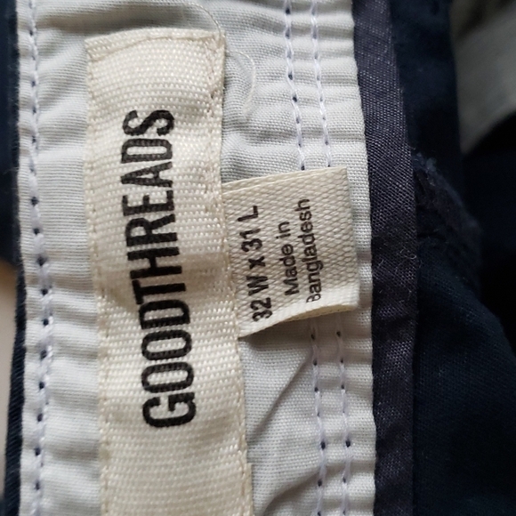 Goodthreads Straight-Fit Vintage Comfort Stretch Cargo Pant Washed Navy 32W 31L - Picture 8 of 10